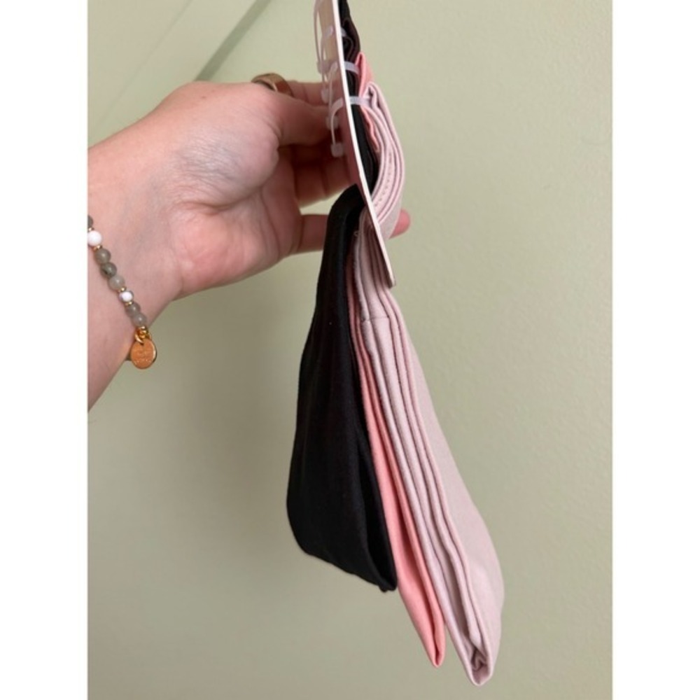 Eden by Adina Eden 4-Pack Soft Stretchy Headbands Black, Brown & Pink Tones NEW - Picture 3 of 4